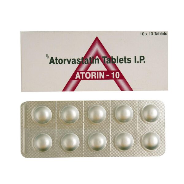 ATORIN 10MG TAB ANTIHYPERLIPIDEMICS CV Pharmacy 2