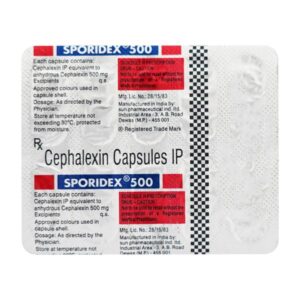 SPORIDEX 500MG CAP ANTI-INFECTIVES CV Pharmacy