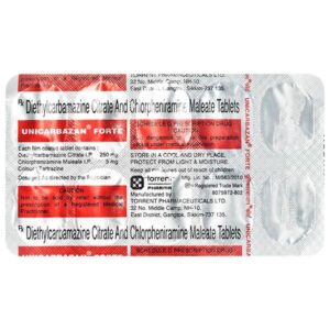 UNICARBAZAN FORTE TAB Medicines CV Pharmacy