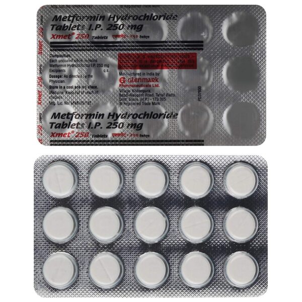 XMET 250MG TAB ENDOCRINE CV Pharmacy