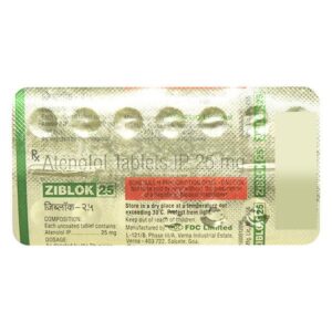 ZIBLOK 25MG TAB BETA BLOCKER CV Pharmacy