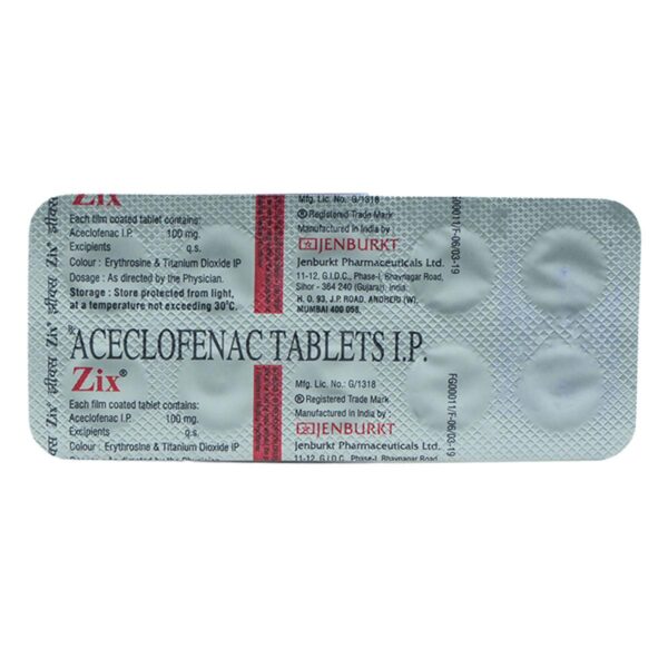 ZIX-100MG TAB MUSCULO SKELETAL CV Pharmacy