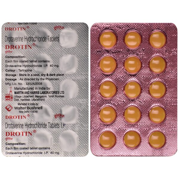 DROTIN (40MG) TAB ANTISPASMODICS CV Pharmacy