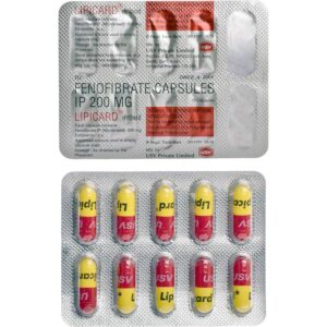 LIPICARD 200MG CAP ANTIHYPERLIPIDEMICS CV Pharmacy