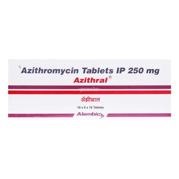 AZITHRAL 250MG ANTI-INFECTIVES CV Pharmacy