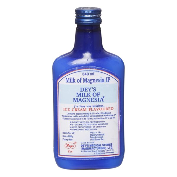 DEY`S MILK OF MAGNESIA 340ML Medicines CV Pharmacy