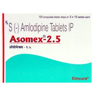 ASOMEX 2.5 TAB CALCIUM CHANNEL BLOCKERS CV Pharmacy