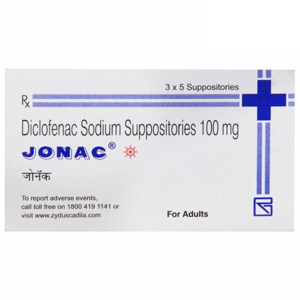 JONAC SUPPOSITORIES 100MG Medicines CV Pharmacy