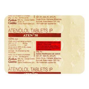 ATEN 50MG TAB BETA BLOCKER CV Pharmacy