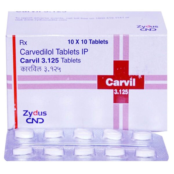 CARVIL 3.125MG TAB BETA BLOCKER CV Pharmacy 2