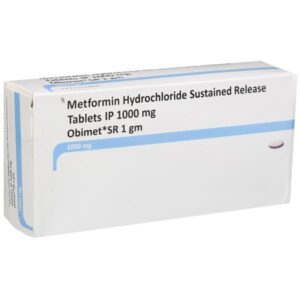 OBIMET SR 1000MG TAB 15`S ENDOCRINE CV Pharmacy