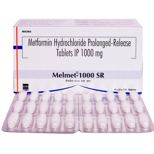 MELMET-1000 SR TAB ENDOCRINE CV Pharmacy