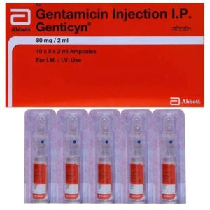 GENTICYN INJ 80MG Medicines CV Pharmacy