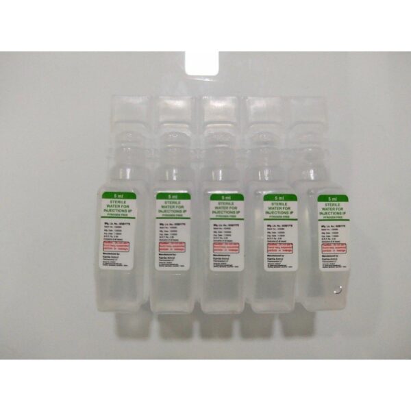 WATER FOR INJ 5ML Medicines CV Pharmacy