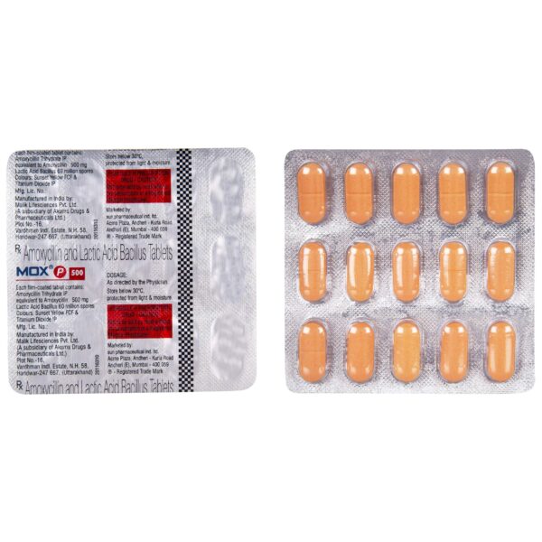 MOX-P 500 TAB Medicines CV Pharmacy