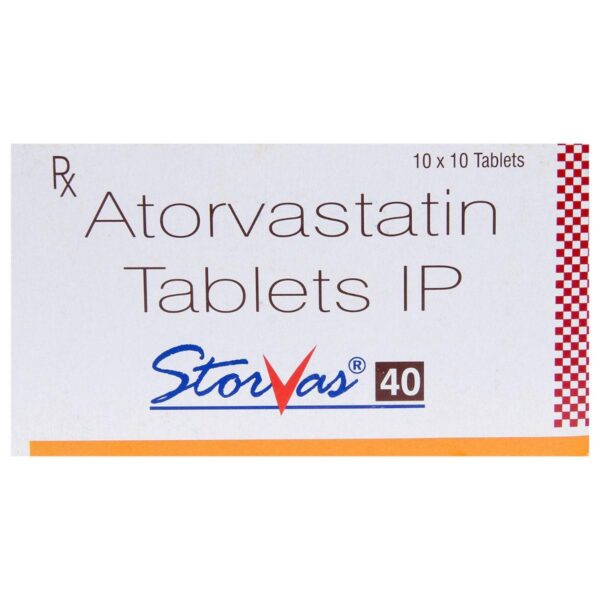 STORVAS 40MG TAB ANTIHYPERLIPIDEMICS CV Pharmacy