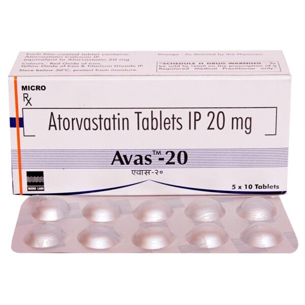 AVAS 20MG TAB ANTIHYPERLIPIDEMICS CV Pharmacy 2