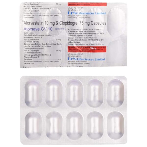 ATORSAVE CV 10 CAPSULE ANTIHYPERLIPIDEMICS CV Pharmacy 2