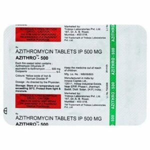 AZITHRO 500MG TAB ANTI-INFECTIVES CV Pharmacy