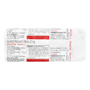 ZILARBI 80MG TAB ANGIOTENSIN-II ANTAGONIST CV Pharmacy