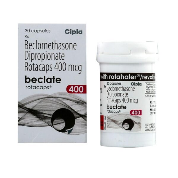 BECLATE ROTACAPS 400MCG ANTIASTHAMATICS CV Pharmacy 2
