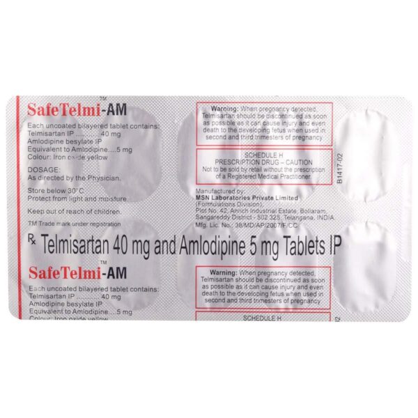 SAFETELMI-AM TAB ANGIOTENSIN-II ANTAGONIST CV Pharmacy