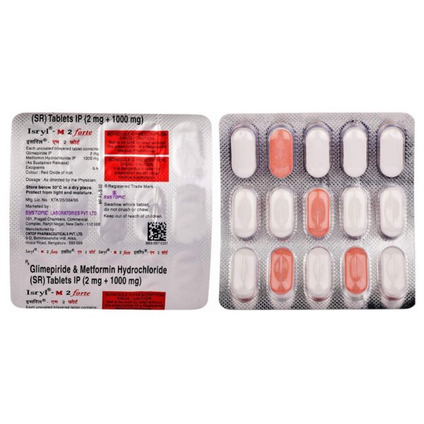 ISRYL M2 FORTE TAB ENDOCRINE CV Pharmacy