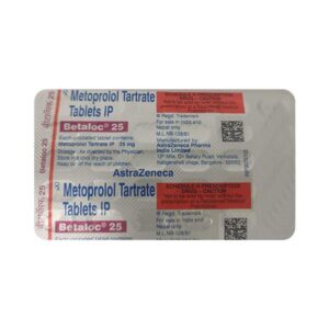 BETALOC 25MG TAB BETA BLOCKER CV Pharmacy