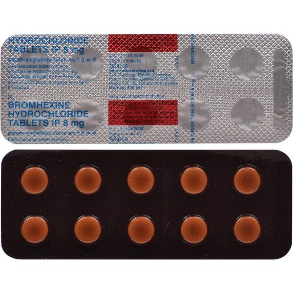 BROMHEXINE 8MG TAB Medicines CV Pharmacy 2