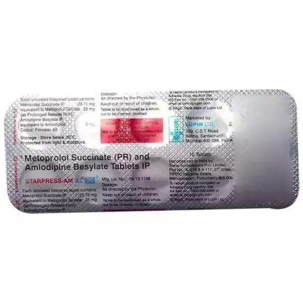 STARPRESS-AM XL 25 TAB Medicines CV Pharmacy