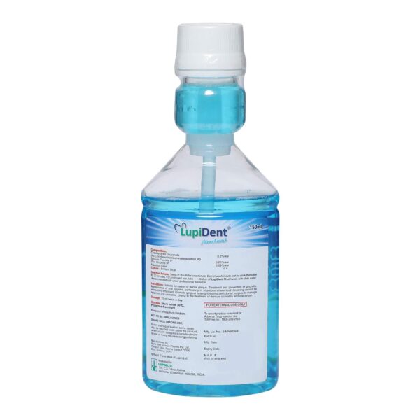 LUPIDENT MOUTHWASH 150ML DENTAL AND BUCCAL CV Pharmacy