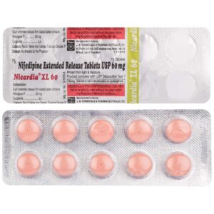 NICARDIA XL 60 TAB CALCIUM CHANNEL BLOCKERS CV Pharmacy