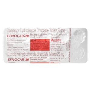 EFNOCAR 20MG TAB CALCIUM CHANNEL BLOCKERS CV Pharmacy