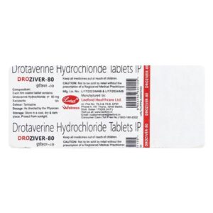 DROZIVER -80TAB ANTISPASMODICS CV Pharmacy