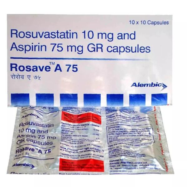 ROSAVE A 75MG TAB ANTIHYPERLIPIDEMICS CV Pharmacy