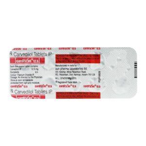 CARDIVAS 12.5MG TAB BETA BLOCKER CV Pharmacy