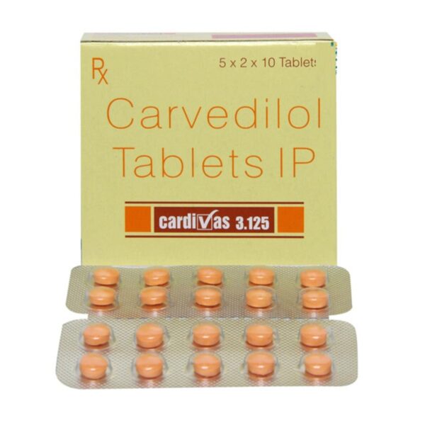 CARDIVAS 3.125MG TAB BETA BLOCKER CV Pharmacy 2