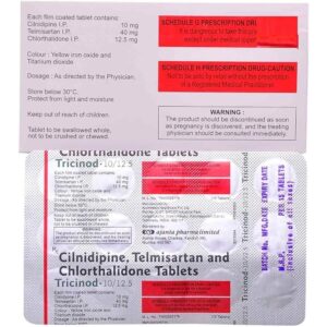 TRICINOD 10/40/12.5 TAB CALCIUM CHANNEL BLOCKERS CV Pharmacy