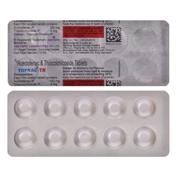 TOPNAC-TH TAB MUSCULO SKELETAL CV Pharmacy 2