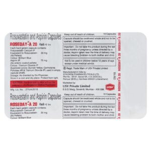 ROSEDAY-A 20 CAP ANTIHYPERLIPIDEMICS CV Pharmacy