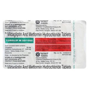 TORGLIP M 50/1000 ENDOCRINE CV Pharmacy