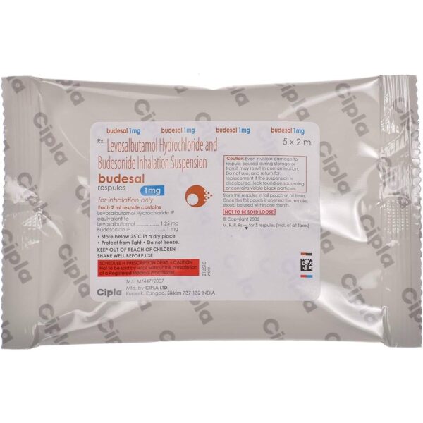 BUDESAL RESPULES 1MG ANTIASTHAMATICS CV Pharmacy