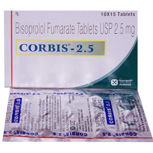 CORBIS 2.5MG TAB BETA BLOCKER CV Pharmacy