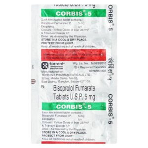 CORBIS 5MG TAB BETA BLOCKER CV Pharmacy