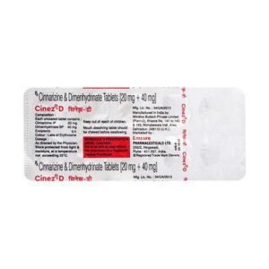 CINEZ D TAB ANTIVERTIGO CV Pharmacy