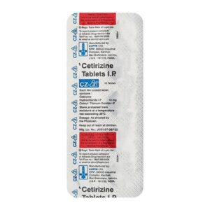 CZ-3 10MG TAB ANTI HISTAMINICS CV Pharmacy