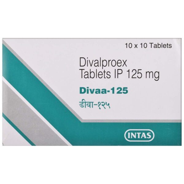 DIVAA 125MG TAB ANTIEPILEPTICS CV Pharmacy 2