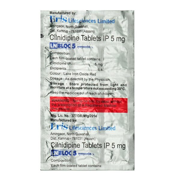 LNBLOC-5MG TAB CALCIUM CHANNEL BLOCKERS CV Pharmacy