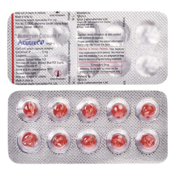 ACUTRET 5MG CAP ANTI ACNE CV Pharmacy