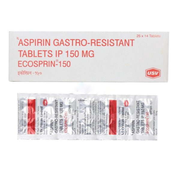 ECOSPRIN 150MG TAB ANTIPLATELETS CV Pharmacy 2